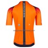 Completo Maglia + Pantaloncino con bretelle 2023 INEOS Grenadiers Manica Corta Arancio Blu Scuro